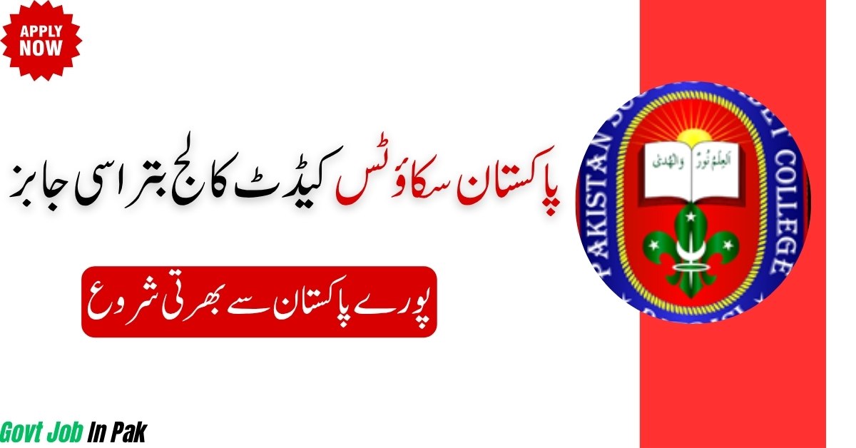 Pakistan Scouts Cadet College Batrasi Jobs