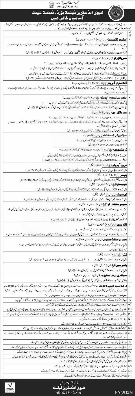 Heavy Industries Taxila Jobs