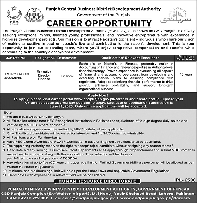 CBD Punjab Jobs