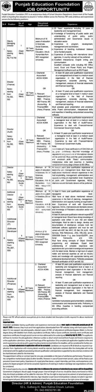 PEF Jobs